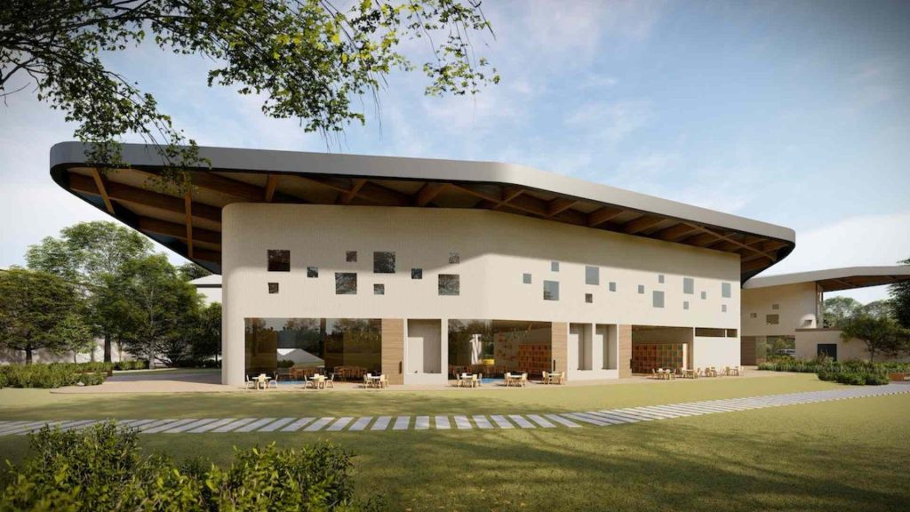 Arquitectura moderna del Colegio Los Nogales en Bogotá, una de las mejores instituciones para familias de expatriados.